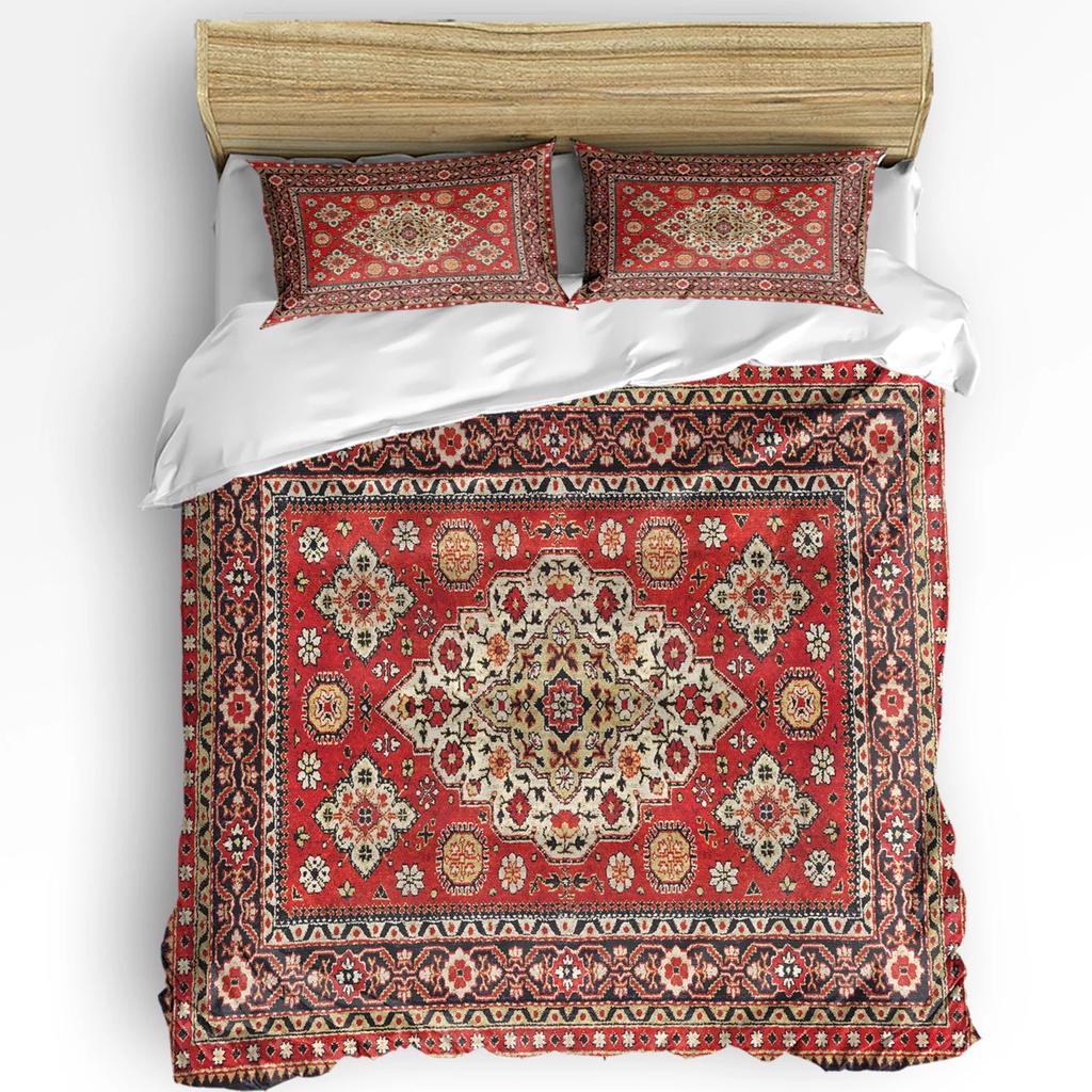 Indische Feder Vogel Ethnische Bettbezug Bett Bettwäsche Set Doppel Heimtextil Bettbezug Kissenbezüge Schlafzimmer Bettwäsche Set Kein Bettlaken