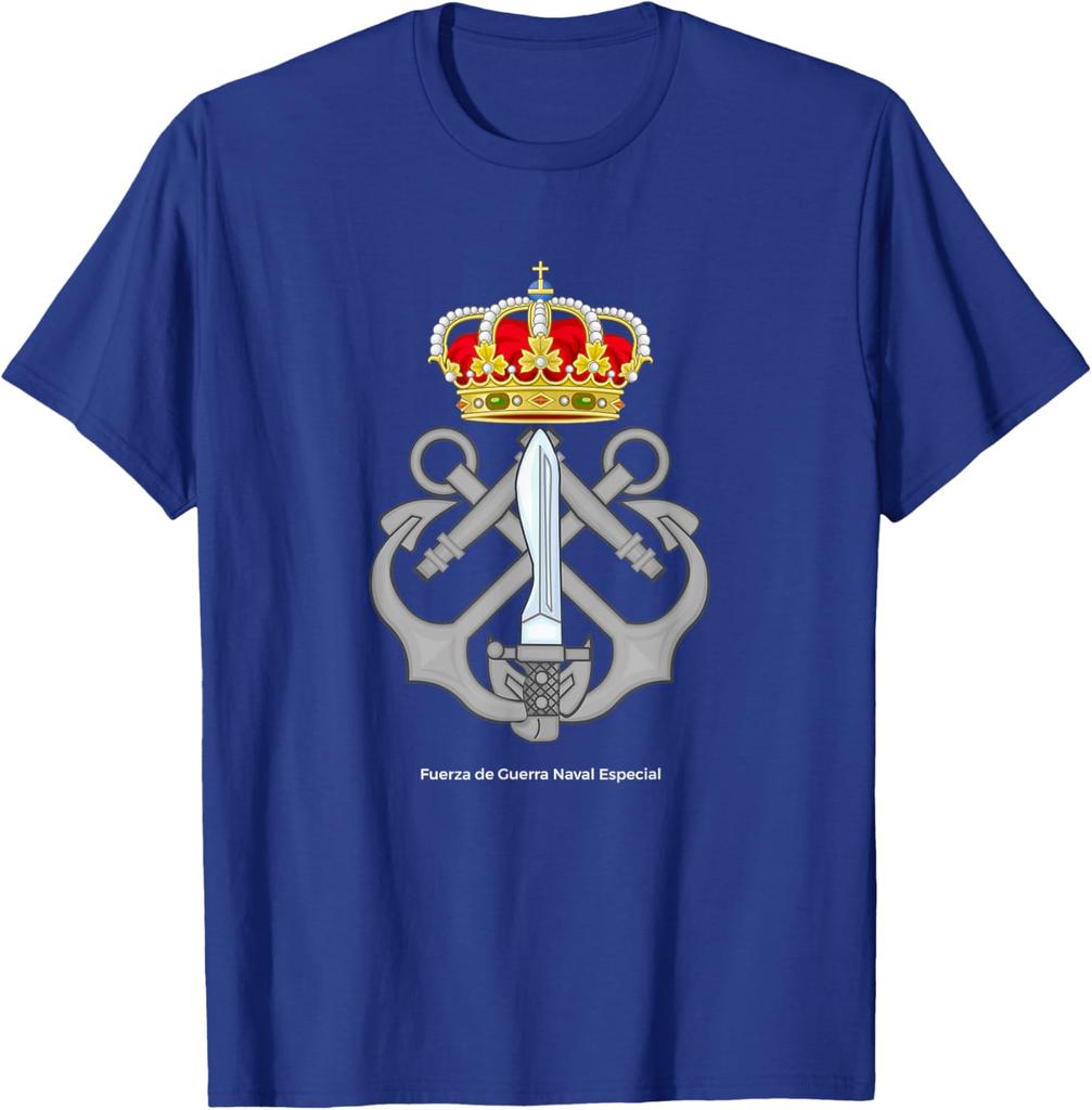 Emblema FGNE Ejrcito Espaol Fuerza Guerra Marine Especial TShirt Short Sleeve Casual  Cotton Shirt