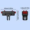 360 Degree Rotating Quick Release Mount With Magnetic Lock For X5 Action Camera Adapter Stable And Aluminum Alloy