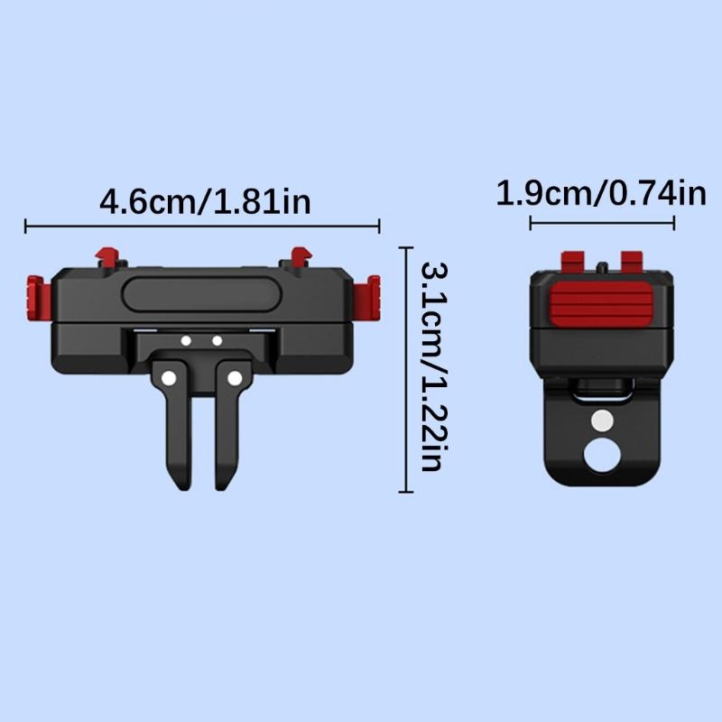 360 Degree Rotating Quick Release Mount With Magnetic Lock For X5 Action Camera Adapter Stable And Aluminum Alloy