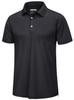 [TACVASEN] Herren Golfbekleidung Kurzarm-Polohemd, Outdoor, Tennis, Freizeit, Business, Atmungsaktiv, Sommer, Trocknendes T-Shirt, Pendler-Oberteil, Schwarz, Größe M