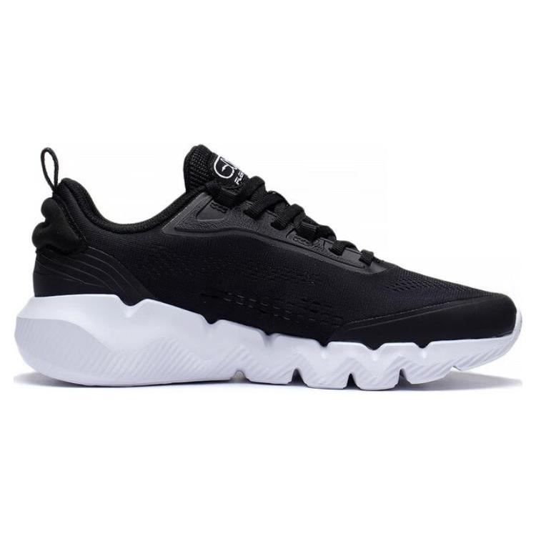 Li Ning LN Fle Rutschfest Abriebfest Niedrig geschnitten Freizeitschuhe Damen Schwarz Weiß AGLT114-1