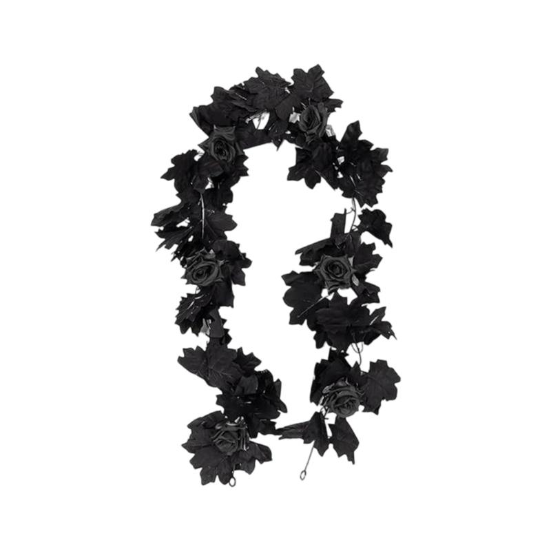 Fall Hanging Vine Decors, 200 Cm Artificial Garland for Halloween Door Frame Styling, Wall Accent, Entryway Display