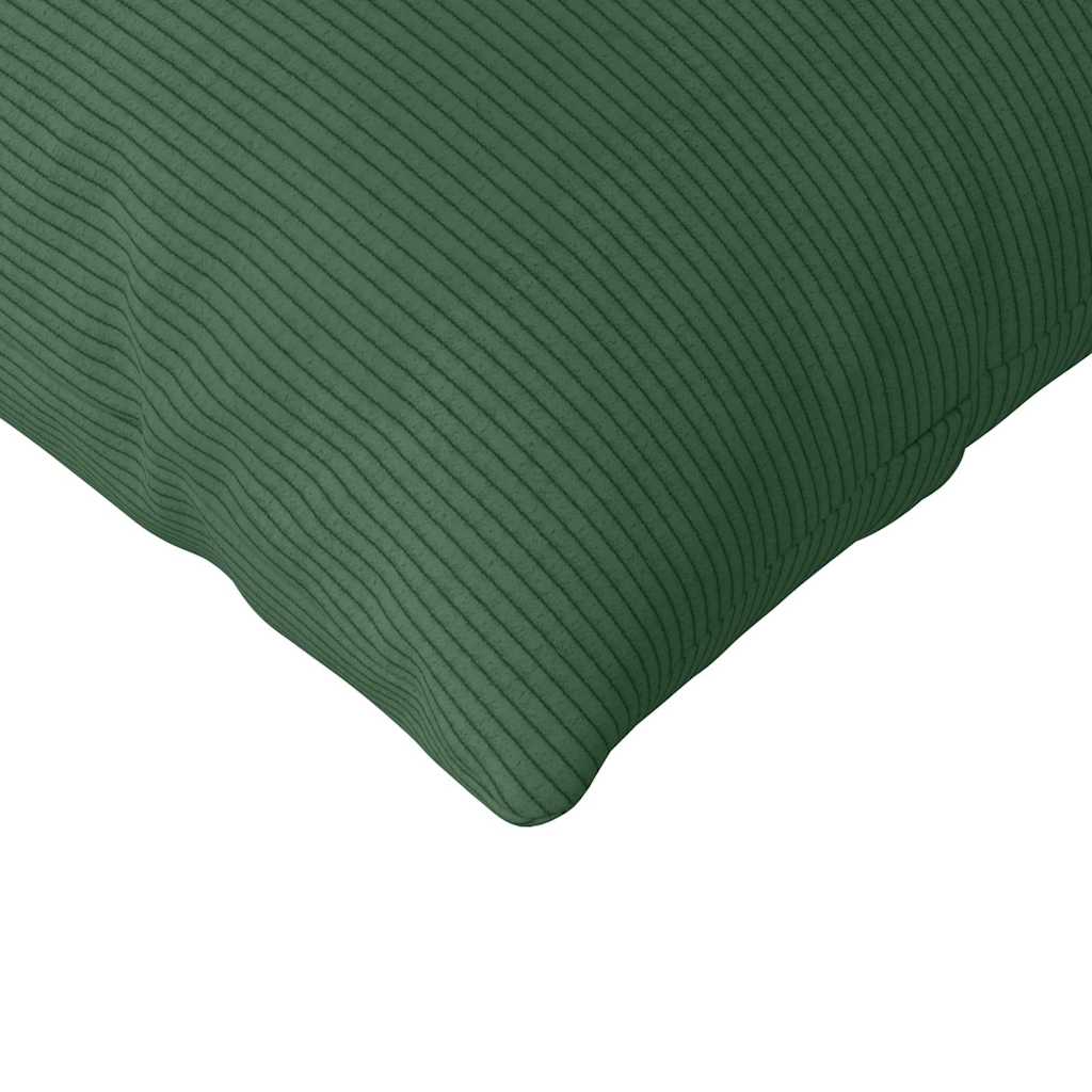 Sofa Cushions 2 Pieces Dark Green 200 X 40 Cm Cord Fabric