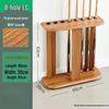 Wood Grain 8-Hole Vertical Billiard Cue Rack
