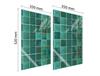 PLAQUE DE PROTECTION EN VERRE POUR CUISINE 2x35x52 VERTE
