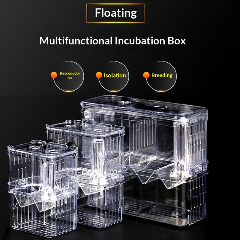 Peacock Fish Breeding Box Fish Aquarium Acrylic Isolation Box Fish Tank Hatchery Incubator Breeder Box Aquarium Supplies