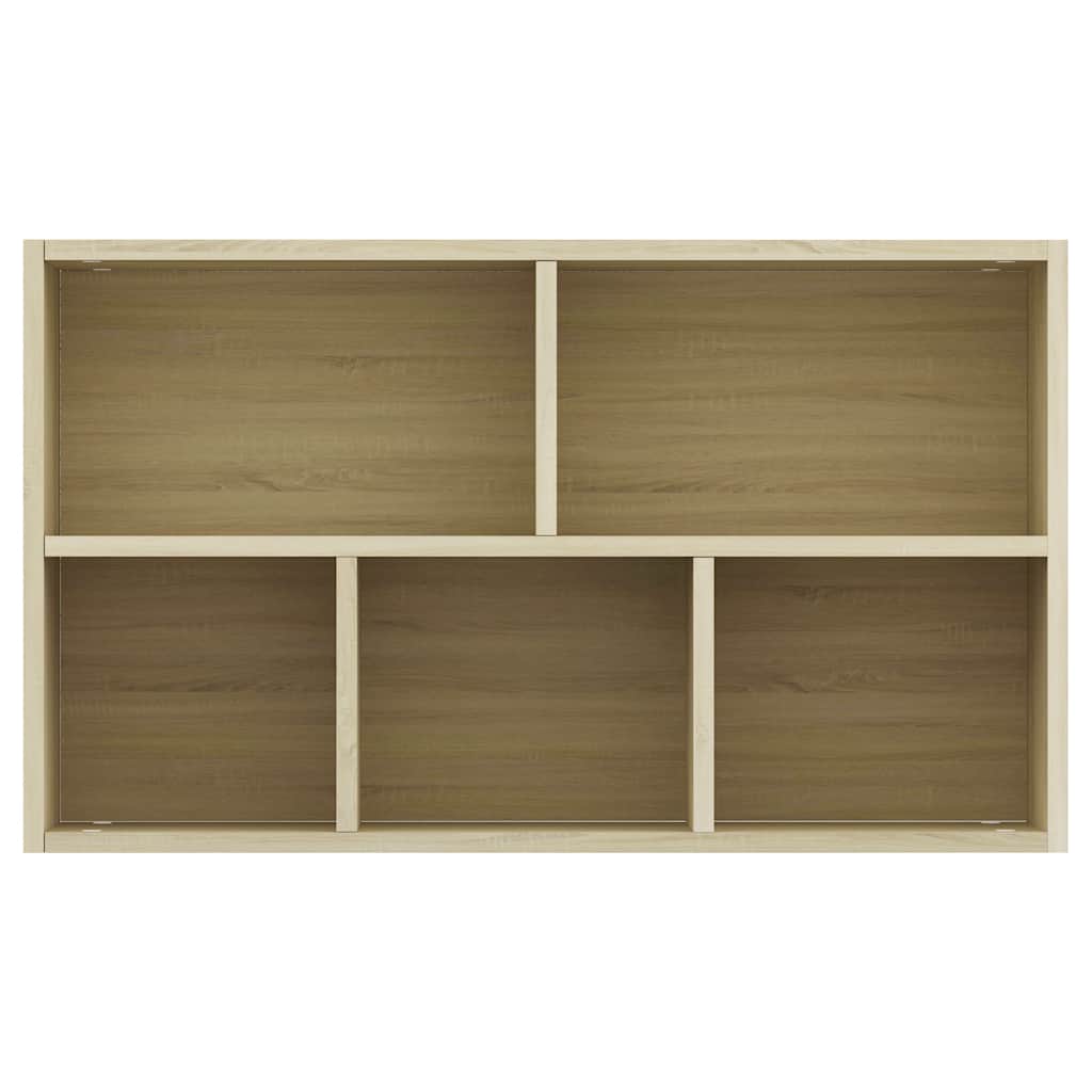 Bookshelf Sideboard Sonoma Oak 50 X 25 X 80 Cm Particleboard