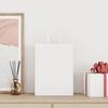 Paper Shopping Bags 250 Pcs with Handles White 26 X 12 X 35 Cm