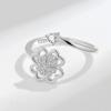 Modischer, verstellbarer, drehbarer Ring mit Sonnenblumenmotiv, hochwertiges Gefühl der Einfachheit, Mori-Hände umarmen personalisierten Fingerring, Handschmuck
