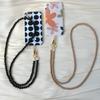 New Phone Accessory Long Cellphone Chain Anti Lost Universal Solid Bead Shoulder Neck Crossbody Phone Strap Case Holder Chain