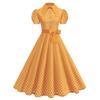 QICED Fashion Summer Spring Short Sleeve O-Neck Casual Dresses