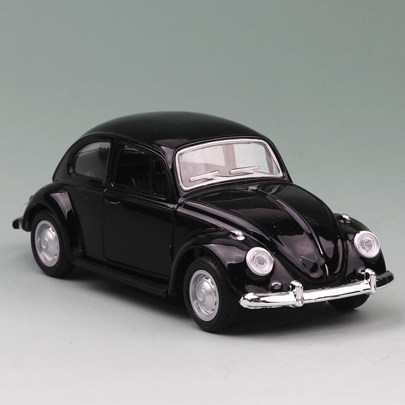 Klassisches VW-Käfer-Bug-Vintage-Automodell aus Druckguss im Maßstab 1:36, Spielzeugfahrzeug zum Zurückziehen für Kinder und Erwachsene als Geschenk