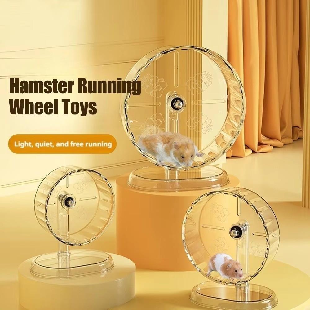 1 stuks Stille Hamster Loopwiel Transparant Eenvoudig te Demonteren Loop Oefenspeelgoed Verbreed Klein Huisdier Speelgoed Huisdieren Accessoires