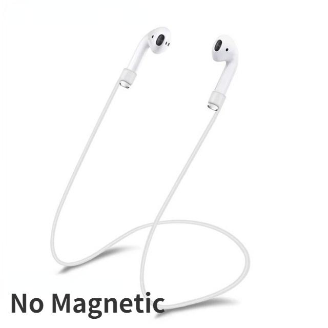 Silicone Antilost Earphone Holder Cable For Airpods 1 2 3 Wireless Bluetooth Headphone Magnetic Silicone Neck Strap Cord String