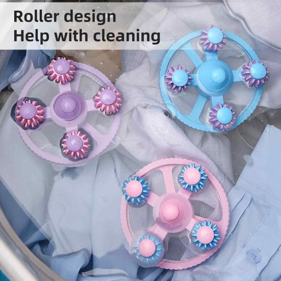 3Pcs Washing Machine Filter Laundry Ball Gentle Fabric Care Filter Compact High Efficiency Laundry Cleaning Filter