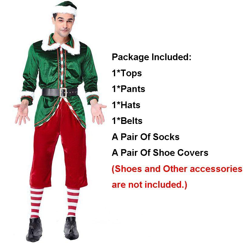 Vibrant Xmas Party Fancy Dress With Soft Touch Velvet Santa's Helper Costume