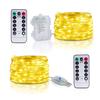 Stringa luminosa a LED per esterni 10m 20m Batteria di temporizzazione del telecomando USB Fata da giardino per decorazioni natalizie per feste in casa