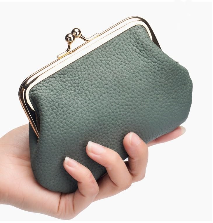 Portofel Mini cu Închizătoare din Piele Naturală Design Retro și Modern în 5 Culori Organizează Inteligent Cardurile și Monedele Cadou Perfect Faceți Fiecare Zi un Pic mai Verde