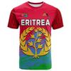 Nové futbalové tričko Eritrea Pánske športové tričká Eritrejská vlajka Grafika Nadrozmerné topy Unisex Bežné tričká Tímové uniformy