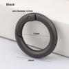 Schwarze O-Ring-Schnallen Clips Zinklegierung Runde Druckauslöser Schnapphaken Neue Geldbörsen Handtaschen Karabiner