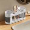 Neues Badezimmer-Zahnbürsten-Zahnpasta-Regal, einfache, erweiterte All-in-One-Zahnbürste, Mundwasserbecher, Badezimmer-Waschset, Getränkehalter