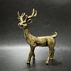 Handcrafted Brass Elk Statue Three-Dimensional Miniature Elk Statue  Christmas Gift