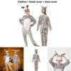 Cute Polyester Donkey Costume For Kids Unisex Halloween Outfit