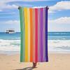 Serviette de Plage en Microfibre à Séchage Rapide - Épaisse, Absorbante & Imprimée pour la Natation en Extérieur
