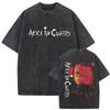 Washed Vintage Rock Band Alice In Chains Album Cover Graphic Print T-shirt Men's Women Gothic Punk Oversized T Shirts