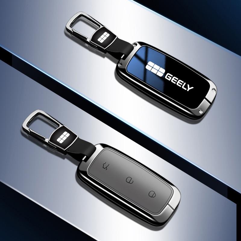 Etui na kluczyk samochodowy Geely Galaxy do L7 L6 E8 - Metalowa obudowa z klamrą