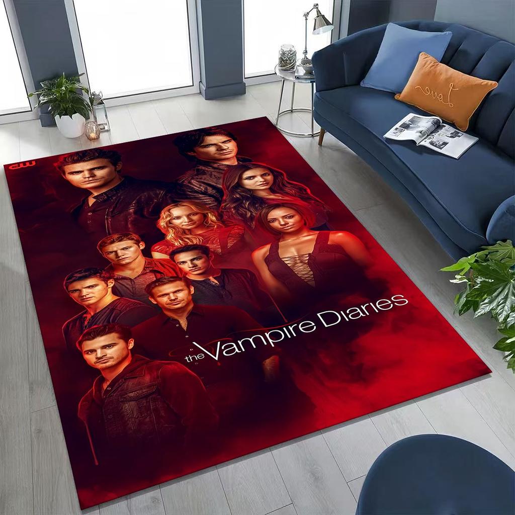 27 Style The Vampire Diaries Damon Salvatore Rug for Bedroom Living Room Sofa Home Doormat Decor, Large Kids Non-slip Floor Mat