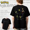 26 Summer Pokémon Anime Umbreon Brand 100Pure Cotton Printed Tshirt Men Harajuku Casual Versatile Shortsleeved Y2k Loose