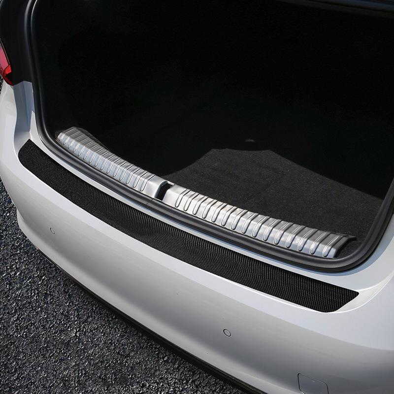 Zadní nárazník kufru auta Carbon Fiber Samolepka Ochranná podložka Kryt proti poškrábání Ochranný kryt proti kolizi Proužek Samolepka