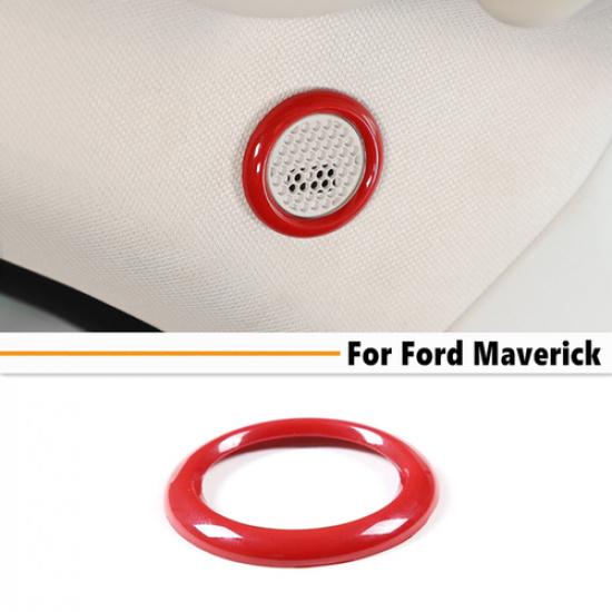 Car Top Roof Speaker Cover Trim Ring For Ford Maverick -2025 Accessories Red