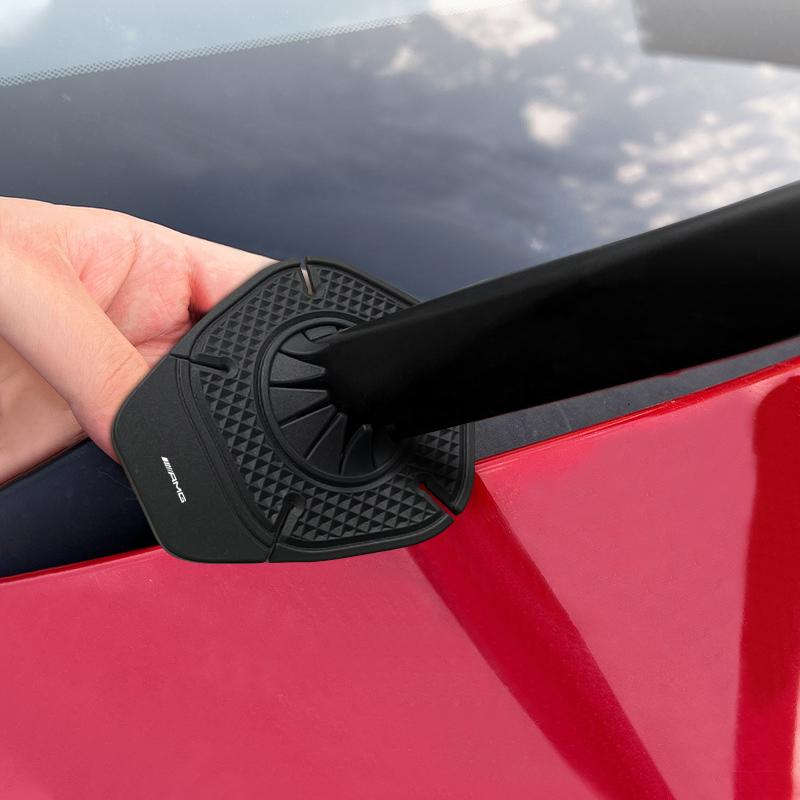 Car Windshield Wiper Protective Cover Dust Wiper Emblem Car Styling For Mercedes-Benz AMG C500 C200 C300 A B C E GLA CLA GLK GL ML GLE W204 W205 W203