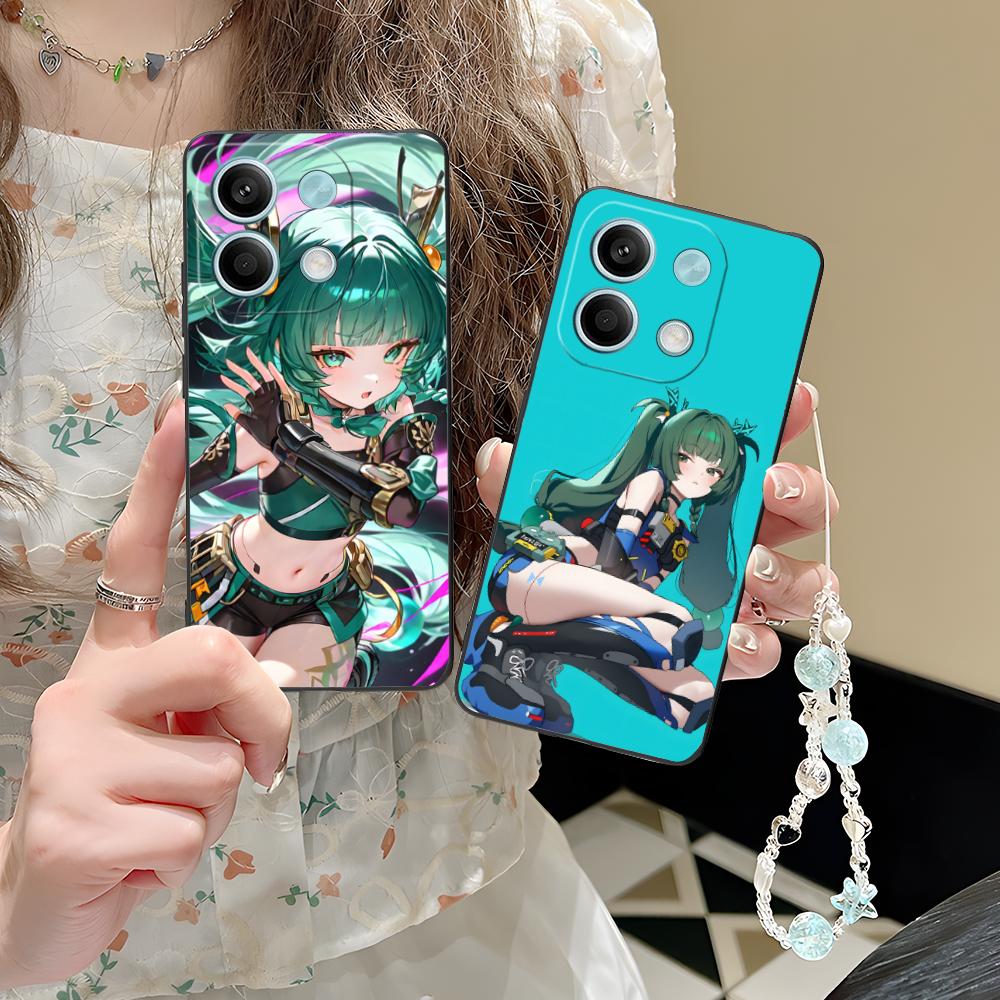 Zenless Zone Zero QingYi Phone Case for POCO M7 M6 M5 M4 M3 X7 X6 X5 X4 X3 Pro GT 5G Colorful Printing Cover Pretty Luxury