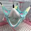 Warme Plüsch-Hamster-Hängematte, doppellagig, verdickter Schlafsack, Nest, Haustiere, Ratten, Eichhörnchen, hängendes Käfighaus