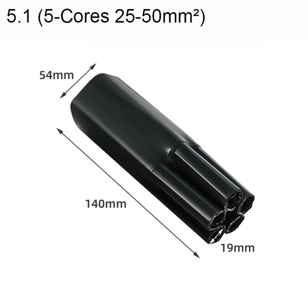New 2/3/4/5/Core Heat Shrink Wrap Tube Waterproof With Glue Separate Branch Splitter Black Wiring Protection Sleeve