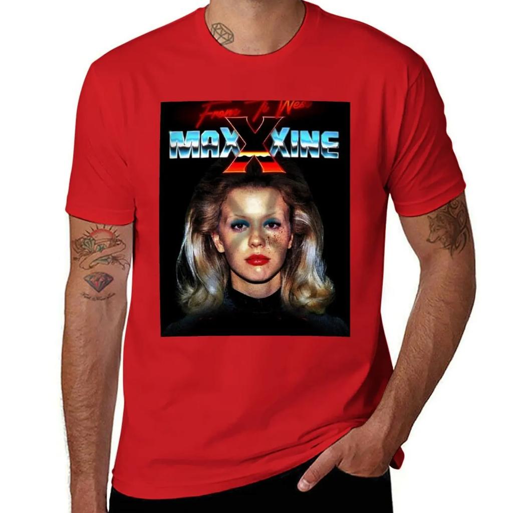 maXXXine (2024) T-Shirt anime tshirt korean fashion oversized graphic tee oversizeds Men's clothing