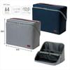 Sonic UT-2159-GL Smarta Storage A4 Box Gray Document Organizer Laptop Tablet Dividers Office Organization
