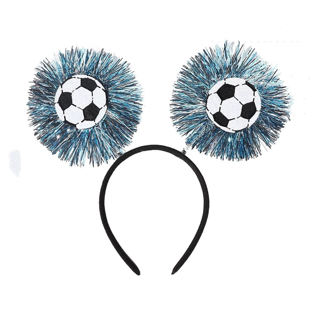 Weicher Filz Fußball Brille Lametta Fransen Kunststoff Bügel Fußball Party Stirnband Kopfbedeckung Jubel Foto Booth Requisite