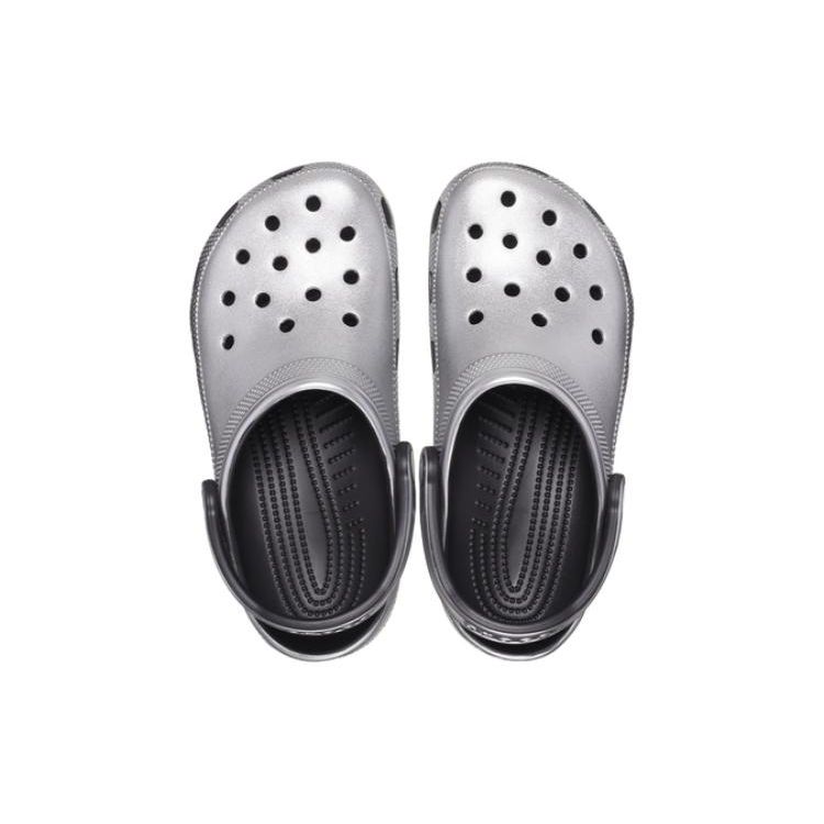 Crocs Klasszikus Könnyű Sokoldalú Klumpa Uniszex Lábbeli Ezüst 205831-0P1