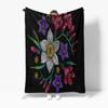 Floral Embroidered Blanket for Women Girls Sofa Bed Throw Decorative Gift Gift for Her Valentines Day