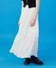 Collet Women Cooling Refrigerator Marmont Pleated Flare Long Skirt [White] Long Skirt Ver.