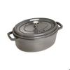 Cocotte - Staub - Oval - Ø 27 Cm - Graphite Grey - 3.20 Litres