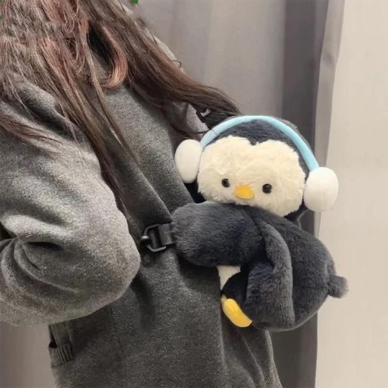 Kleiner Pinguin Schaf Papa Lamm Tasche Vielseitige Plüschtasche Campus Umhängetasche Puppe Niedlicher Crossbody-Rucksack