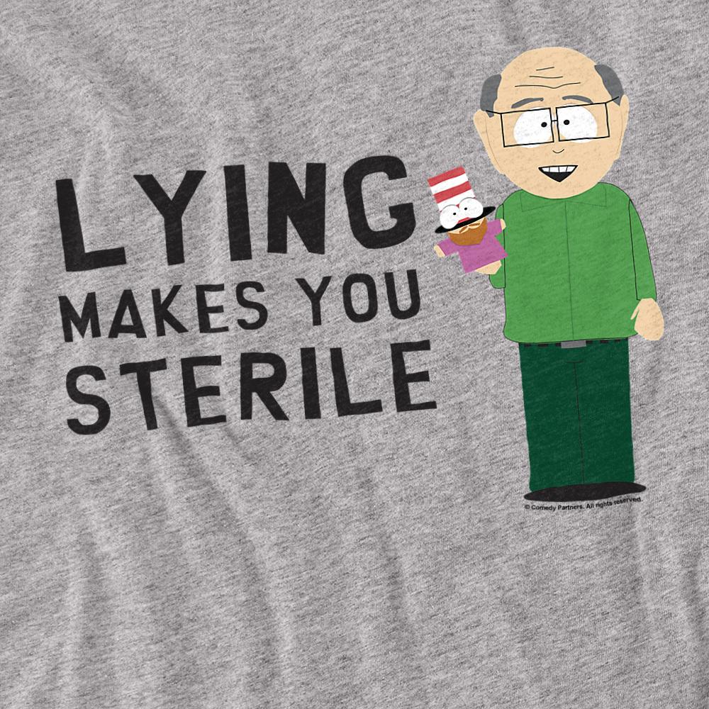 South Park Unisex Adult Lying Makes You Sterile T-Shirt