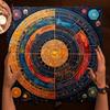 Tarotová obrus Mandala Kvet života Altarová utierka Na veštenie Meditačný kruh Galaxia Tarotová podložka Podložka na duchovné karty orákula