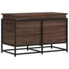 Storage Box with Lid Oak Look 80 X 40 X 51.5 Cm
